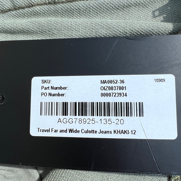 NastyGal Culotte FITS 6-8, Travel Far n Wide style, Khaki (Sage Green) 12EU - Picture 11 of 11